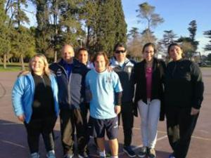 Azuleo entrena con la Seleccin Argentina de ftbol de sndrome de Down
